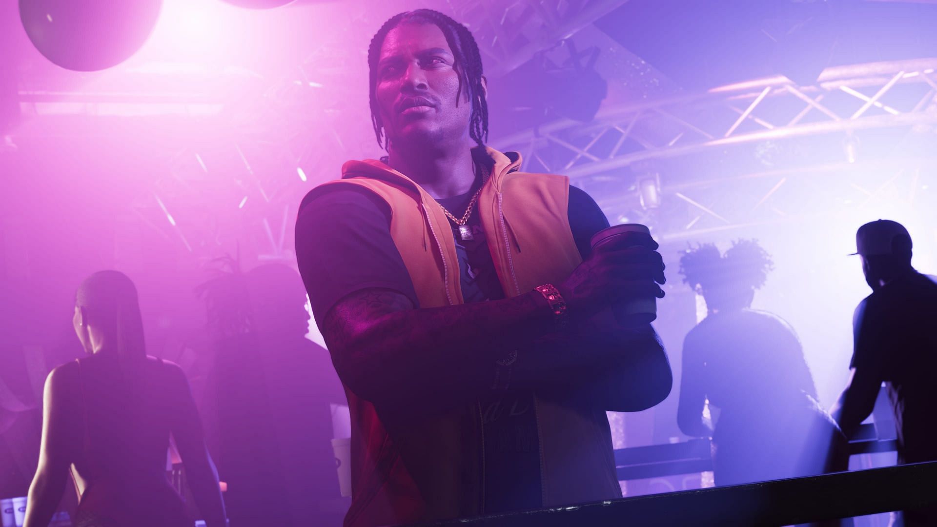 Dre'Quan Priest at a nightclub in Grand Theft Auto 6 (Image via Rockstar Games)